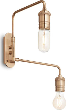 Applique-classica-Ideal-Lux-TRIUMPH-160245-AP2-E27-LED-orientabile-metallo-lampada-parete