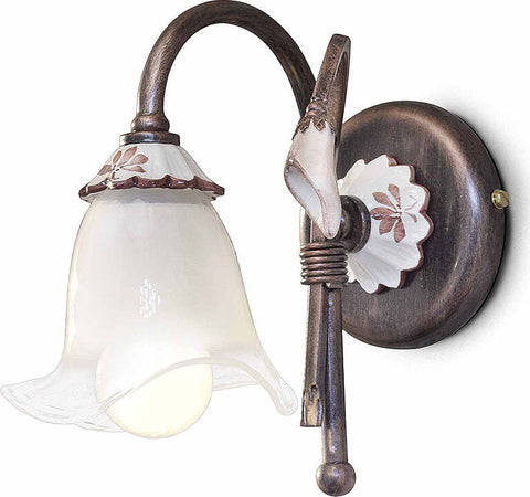 Applique-Classica-Vicenza-Metallo-E-Ceramica-Nero-Sfumato-Rame-1-Luce-E14