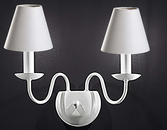 Applique-classico-contemporaneo-Perenz-DUCALE-6266-B-E14-LED-lampada-parete-paralumi-tessuto