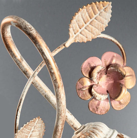 Applique-classico-Due-P-illuminazione-MATILDE-AP1-E14-LED-metallo-vetro-lampada-parete