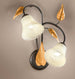 Applique-classico-Due-P-illuminazione-TOSCA-AP2-E14-LED-metallo-vetro-lampada-parete
