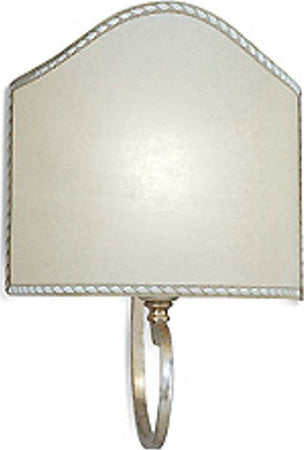 Applique-classico-Flami-illuminazione-DECO-6261-A1F-E27-LED-metallo-pergamena-lampada-parete