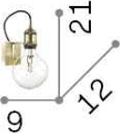 Applique-classico-Ideal-Lux-FRIDA-AP1-163338-E27-LED-metallo-lampada-parete