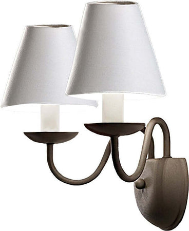 Applique-classico-Perenz-DUCALE-6266-TO-E14-LED-lampada-parete-paralumi-tessuto