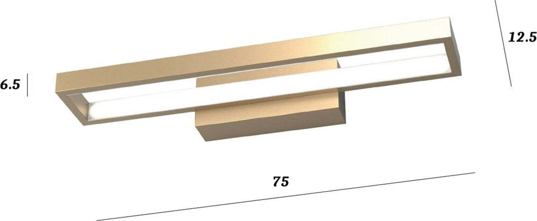 Applique-classico-Top-Light-DNA-1182-AG-GO-LED-lampada-parete