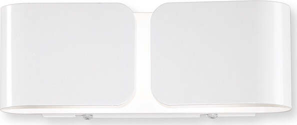 Applique-Contemporanea-Clip-Metallo-Bianco-2-Luci-G9-3W-3000K-Luce-Calda