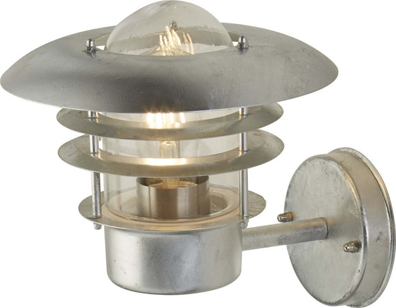 Applique-Contemporanea-Corrado-Acciaio-Argento-Vetro-Trasparente-1-Luce-E27