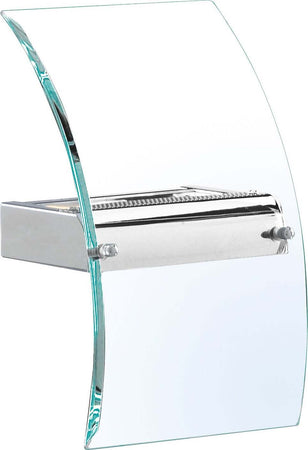 Applique-Contemporanea-Corrider-Acciaio-Cromo-Vetro-Led-6W-3000K