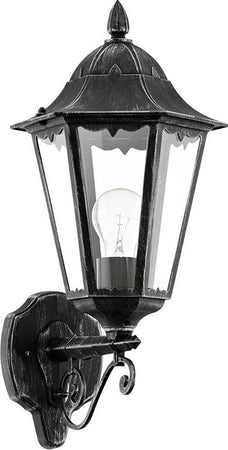 Applique-Contemporanea-Da-Esterno-Navedo-1-Luce-Alluminio-Nero-E-Argento