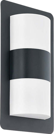 Applique-Contemporanea-Da-Esternoo-Cistierna-2-Luci-Acciaio-Zincato-Grigio