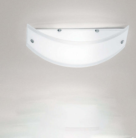 Applique-Contemporanea-Lecce-Metallo-Cromo-Vetro-Serigrafato-Bianco-1-Luce-35Cm