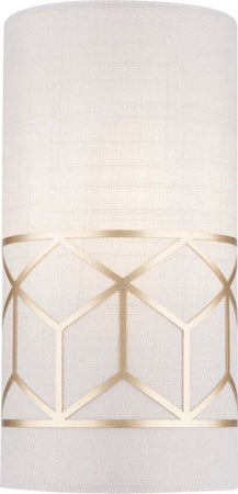 Applique-Contemporanea-Messina-Metallo-Oro-1-Luci-Diffusore-Lino-Su-Pvc