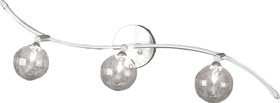Applique-Contemporanea-Orizz-Super-Ball-Metallo-Cromo-Vetro-Pirex-3-Luci-G9