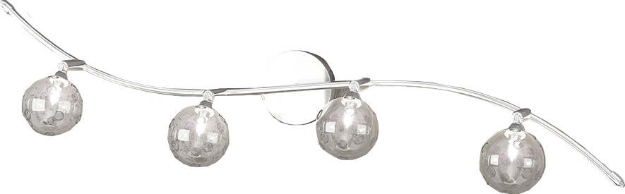 Applique-Contemporanea-Orizz-Super-Ball-Metallo-Cromo-Vetro-Pirex-4-Luci-G9