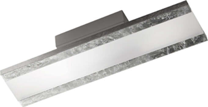 Applique-Contemporanea-Rail-Alluminio-Foglia-Argento-Led-22W