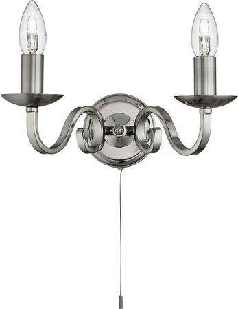Applique-Contemporanea-Richmond-Acciaio-Argento-2-Luci-E14