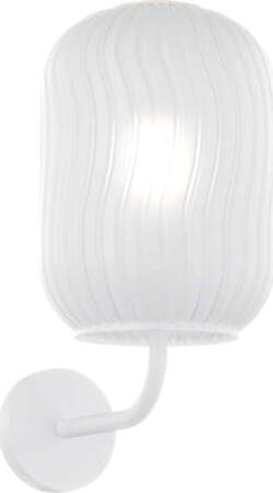 Applique-Contemporanea-Tender-Metallo-Bianco-Vetro-Bianco-Fog-1-Luce-E27