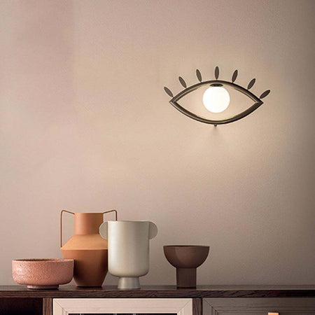 Applique-Contemporanea-Visio-Metallo-Marrone-Vetro-Led-5,5W