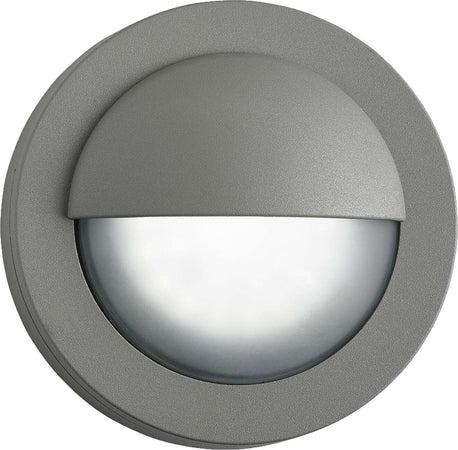 Applique-Da-Esterno-Bangor-Alluminio-Grigio-Policarbonato-Led-3W-4000K