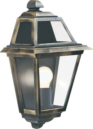 Applique-Da-Esterno-Vintage-Nuova-Orleans-Alluminio-Nero-Vetro-1-Luce-E27