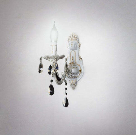 Applique-Da-Muro-Parete-Classica-1-Braccio-Attacco-E14-Cristalli-Pendenti-E01-1