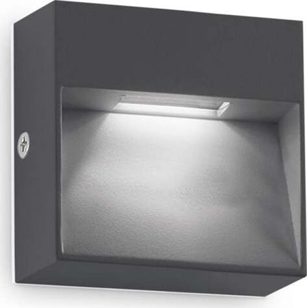Applique-Da-Parete-Contemporaneo-Dedra-Alluminio-Grigio-Led-1,5W-3000K-Ip65