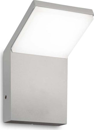 Applique-Da-Parete-Contemporaneo-Style-Alluminio-Grigio-Led-9W-3000K-Ip54