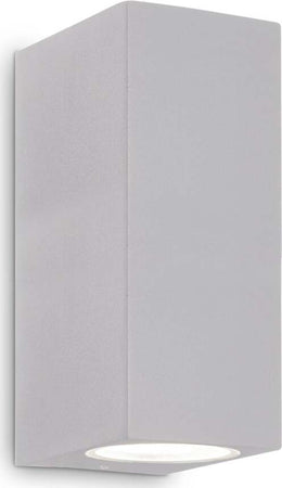 Applique-Da-Parete-Contemporaneo-Up-Alluminio-Grigio-2-Luci-G9-15W-Ip44