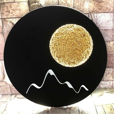 Applique Da Parete Lampada Led 16 W Sole E Montagna Luce Bianca Calda Naturale E48n Universo