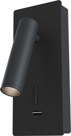 Applique-Da-Parete-Moderno-Mirax-Metallo-Nero-Luce-Led-Integrato-3W