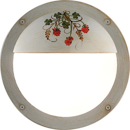 Applique-Esterno-Classica-Brindisi-Metallo-Ceramica-Bianco-Sfumato-1-Luce-G9