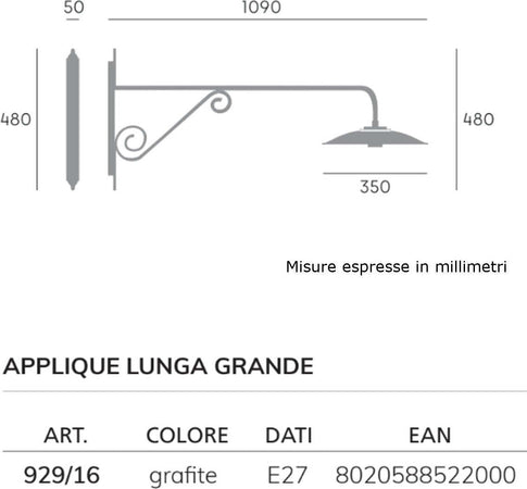 Applique-esterno-classica-Sovil-illuminazione-ANTIQUE-929-E27-LED-alluminio-lampada-parete