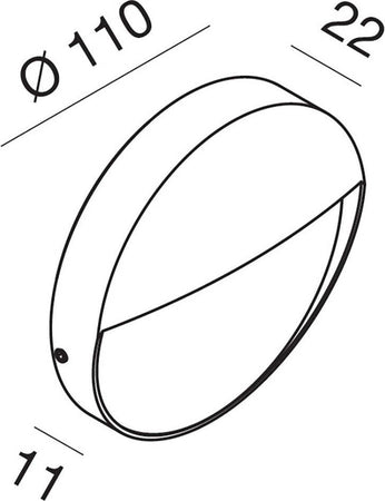 Applique-esterno-Gea-Led-SOL-R-GES985-107Lm-lampada-parete-classica