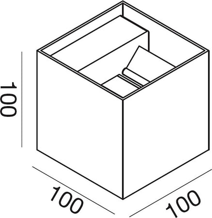 Applique-esterno-Gea-Led-ZORA-LED-IP65-GES1020-5W-fascio-regolabile-lampada-parete-biemissione-moderna