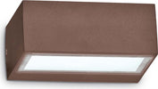 Applique-esterno-Ideal-Lux-TWIN-AP1-213330-G9-LED-IP44-alluminio-lampada-parete-classica-biemissione