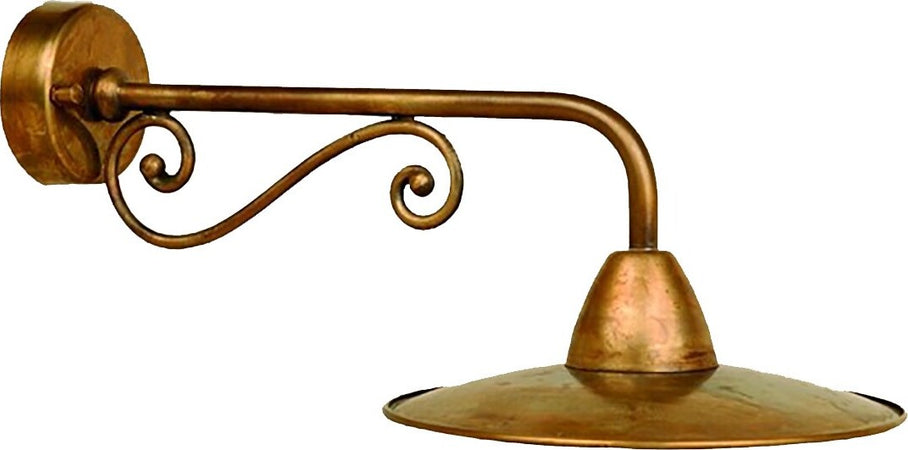 Applique-esterno-rustico-Lampadari-Bartalini-SONNY-AH20-E27-LED-ottone-lampada-parete