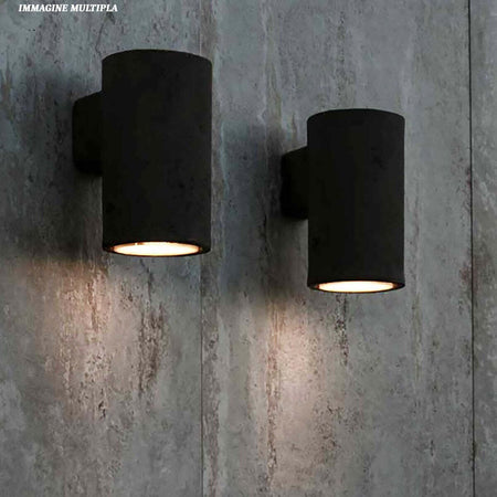 Applique-esterno-Toscot-HANS-1191-GU10-LED-IP55-lampada-parete-biemissione-rustica