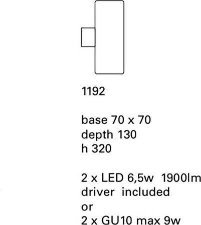 Applique-esterno-Toscot-HANS-1192-GU10-LED-IP55-lampada-parete-biemissione-rustica