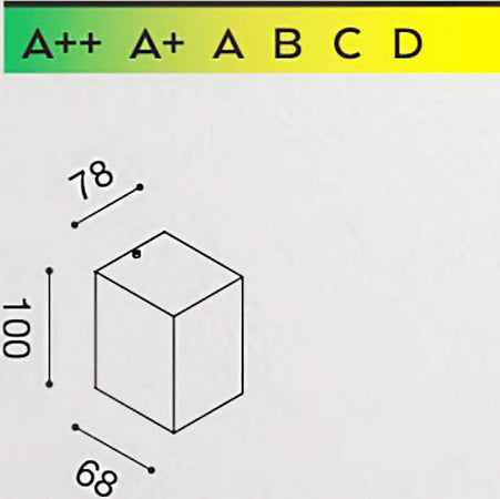 Applique-Gea-Led-SHIN-M-GES910-GU10-LED-IP44-lampada-parete-monoemissione-moderno-esterno