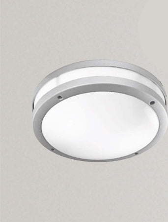 Applique-Gea-Led-URA-R-GES291-LED-IP54-lampada-partete-soffitto-moderna-grigio-alluminio-tonda-E27