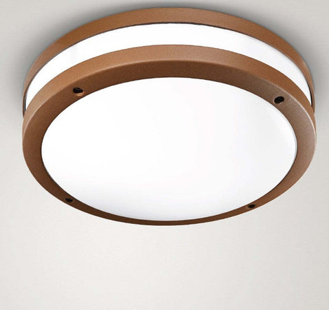 Applique-Gea-Led-URA-R-GES292-LED-IP54-lampada-parete-soffitto-classica-ruggine-tonda-E27