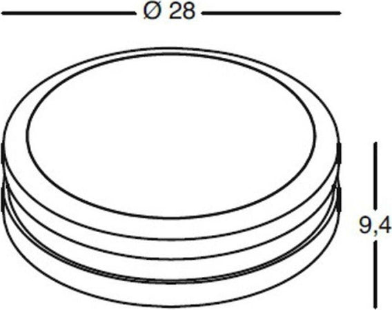 Applique-Gea-Led-URA-R-GES292-LED-IP54-lampada-parete-soffitto-classica-ruggine-tonda-E27