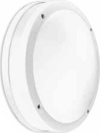 Applique-Gea-Led-URA-R-GES293-LED-IP54-lampada-parete-soffitto-moderna-bianco-grigio-tonda-E27