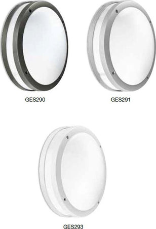 Applique-Gea-Led-URA-R-GES293-LED-IP54-lampada-parete-soffitto-moderna-bianco-grigio-tonda-E27