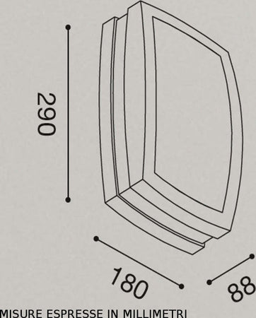 Applique-Gea-Led-URA-R-GES300-LED-IP54-lampada-soffitto-parete-rettangolare-moderna-alluminio-E27