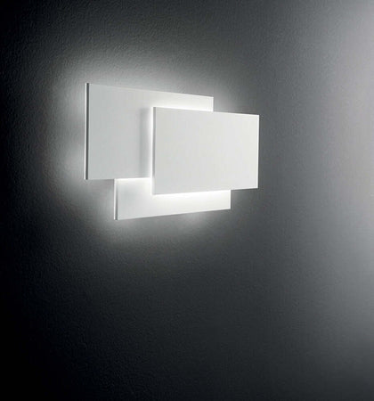 Applique-In-Metallo-Moderna-Dip-Bianco-Led
