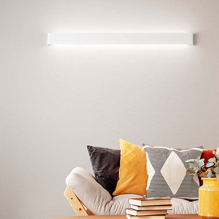 Applique-In-Metallo-Moderna-Way-Bianco-Led-110Cm