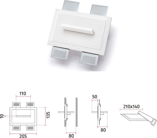 Applique-incasso-Belfiore-9010-ATK-S-2508A-30135-LED-WIRELESS-cristaly-lampada-parete