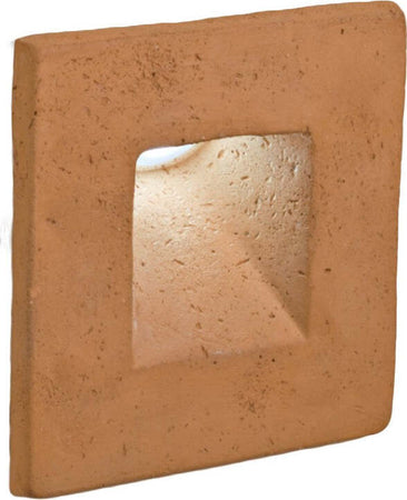 Applique-incasso-Toscot-SQUARE-P140-40°-LED-segnapasso-terracotta-esterni