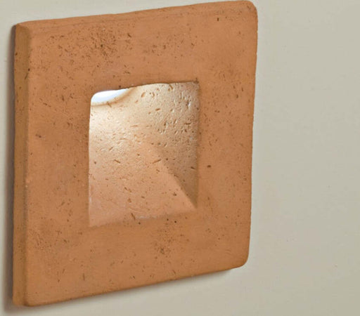 Applique-incasso-Toscot-SQUARE-P140-95°-LED-segnapasso-terracotta-esterni